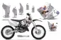 Preview: T-Bomber Weiß ohne Nummernfeldern für Suzuki RM 125 2001-2009