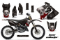 Preview: Bone Collector Schwarz mit Nummernfeldern für Suzuki RM 125 2001-2009