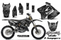 Preview: Skulls N Hammers Silber mit Nummernfeldern für Suzuki RM 125 2001-2009