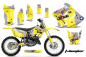 Preview: T-Bomber Gelb mit Nummernfeldern für Suzuki RM 125 2001-2009