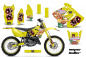 Preview: Vegas Baller Gelb mit Nummernfeldern für Suzuki RM 125 2001-2009