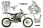 Preview: Ballin ohne Nummernfeldern für Suzuki RM 125 1996-1998