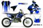 Preview: Carbon-X Blau mit Nummernfeldern für Suzuki RM 125 1996-1998