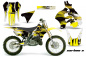 Preview: Carbon-X Gelb mit Nummernfeldern für Suzuki RM 125 1996-1998