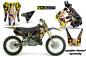 Preview: Motorhead Mandy Schwarz mit Nummernfeldern für Suzuki RM 125 1996-1998