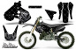 Preview: SilverStar-Reloaded Hintergrund = Schwarz, Designfarbe = Silber mit Nummernfeldern für Suzuki RM 250 1999-2000