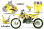 Preview: T-Bomber Gelb mit Nummernfeldern für Suzuki RM 250 1999-2000