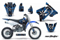 Preview: Northstar Hintergrund = Blau, Designfarbe = Weiß ohne Nummernfeldern für Suzuki RM 85 2001-2023