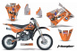 Preview: T-Bomber Orange mit Nummernfeldern für Suzuki RM 85 2001-2023