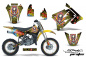 Preview: Ed-Hardy - Pirates Gelb mitNummernfeldern für Suzuki RM 85 2001-2023