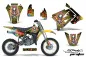 Preview: Ed-Hardy - Pirates Gelb mitNummernfeldern für Suzuki RM 85 2001-2023
