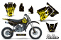 Preview: SilverStar-Releaded Hintergrund = Schwarz, Designfarbe = Gelb mit Nummernfeldern für Suzuki RM 85 2001-2023