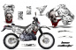 Preview: Bone Collector Weiß mit Nummernfeldern für Suzuki RMX 250S 1996-1998