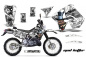 Preview: Mad-Hatter Hintergrund = Weiß, Designfarbe = Silber mit Nummernfeldern für Suzuki RMX 250S 1996-1998Hintergrund = Weiß, Designfarbe = Schwarz mit Nummernfeldern für Suzuki RMX 250S 1996-1998