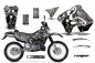 Preview: Reaper Silber mit Nummernfeldern für Suzuki RMX 250S 1996-1998