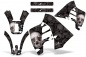 Preview: Checkered Skull Hintergrund = Schwarz, Designfarbe = Silber ohne Nummernfeldern für Suzuki RMX 250 1989-1998