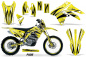 Preview: Fade Gelb mit Nummernfeldern für Suzuki RMX 450Z 2009-2017