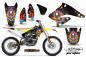 Preview: Ed-Hardy - Pirates Schwarz ohne Nummernfeldern für Suzuki RMZ 250 2004-2006