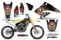 Preview: Ed-Hardy - Pirates Schwarz ohne Nummernfeldern für Suzuki RMZ 250 2004-2006