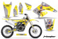 Preview: T-Bomber Gelb ohne Nummernfeldern für Suzuki RMZ 250 2004-2006