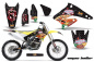Preview: Vegas Baller Schwarz ohne Nummernfeldern für Suzuki RMZ 250 2004-2006