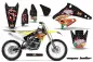 Preview: Vegas Baller Schwarz ohne Nummernfeldern für Suzuki RMZ 250 2004-2006