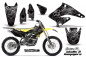 Preview: Skulls N Hammers Silber mit Nummernfeldern für Suzuki RMZ 250 2004-2006