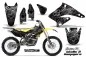 Preview: Skulls N Hammers Silber mit Nummernfeldern für Suzuki RMZ 250 2004-2006