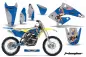 Preview: T-Bomber Blau mit Nummernfeldern für Suzuki RMZ 250 2004-2006