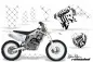 Preview: SilverStar-Reloaded Hintergrund = Weiß, Designfarbe = Schwarz ohne Nummernfeldern für Suzuki RMZ 250 2007-2009