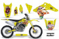 Preview: Vegas Baller Gelb ohne Nummernfeldern für Suzuki RMZ 250 2007-2009