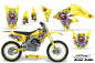 Preview: Ed-Hardy - Lovekills Gelb mit Nummernfeldern für Suzuki RMZ 250 2007-2009