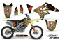 Preview: Ed-Hardy - Pirates Gelb mit Nummernfeldern für Suzuki RMZ 250 2007-2009