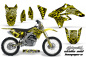 Preview: Skulls N Hammers Gelb mit Nummernfeldern für Suzuki RMZ 250 2007-2009