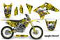 Preview: Motorhead Gelb mit Nummernfeldern für Suzuki RMZ 250 2007-2009