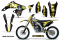 Preview: Mad-Hatter Hintergrund = Schwarz, Designfarbe = Gelb mit Nummernfeldern für Suzuki RMZ 250 2010-2018