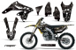 Preview: Reaper Schwarz mit Nummernfeldern für Suzuki RMZ 250 2010-2018