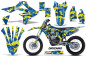 Preview: Digicamo Blau mit Nummernfeldern für Suzuki RMZ 450 2018-2025