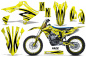 Preview: Fade Gelb mit Nummernfeldern für Suzuki RMZ 450 2018-2025