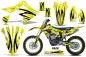 Preview: Fade Gelb mit Nummernfeldern für Suzuki RMZ 450 2018-2025