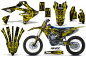 Preview: Havoc Gelb mit Nummernfeldern für Suzuki RMZ 450 2018-2025