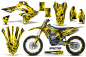 Preview: Specter Gelb mit Nummernfeldern für Suzuki RMZ 450 2018-2025