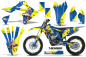 Preview: T-Bomber Blau mit Nummernfeldern für Suzuki RMZ 450 2018-2025