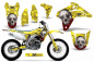 Preview: Bone Collector Gelb ohne Nummernfeldern für Suzuki RMZ 450 2005-2006