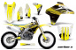 Preview: Carbon-X Gelb ohne Nummernfeldern für Suzuki RMZ 450 2005-2006