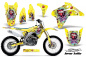 Preview: Ed-Hardy - Lovekills Gelb ohne Nummernfeldern für Suzuki RMZ 450 2005-2006