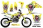 Preview: Ed-Hardy - Lovekills Gelb ohne Nummernfeldern für Suzuki RMZ 450 2005-2006