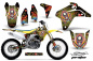 Preview: Ed-Hardy - Pirates Gelb ohne Nummernfeldern für Suzuki RMZ 450 2005-2006