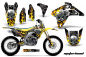 Preview: Motorhead Schwarz mit Nummernfeldern für Suzuki RMZ 450 2005-2006