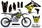Preview: SilverStar-Reloaded Hintergrund = Schwarz, Designfarbe = Gelb ohne Nummernfeldern für Suzuki RMZ 450 2007